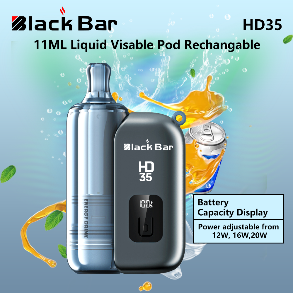 Black bar HD35 11ML Liquid Visable Pod Rechangable